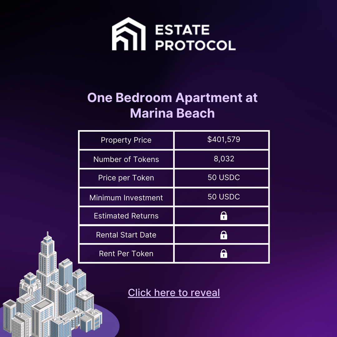 Real estate tokenization in Dubai: own a fractional property in Marina Beach, Dubai